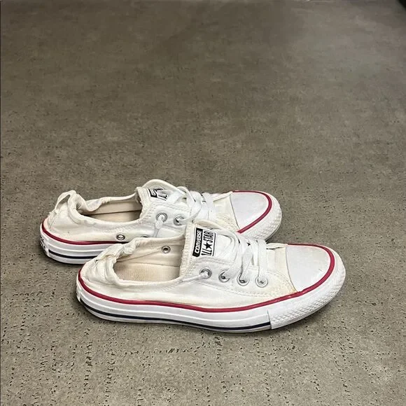 Converse Kids Cream and Red Sneakers - Picture 6 of 8